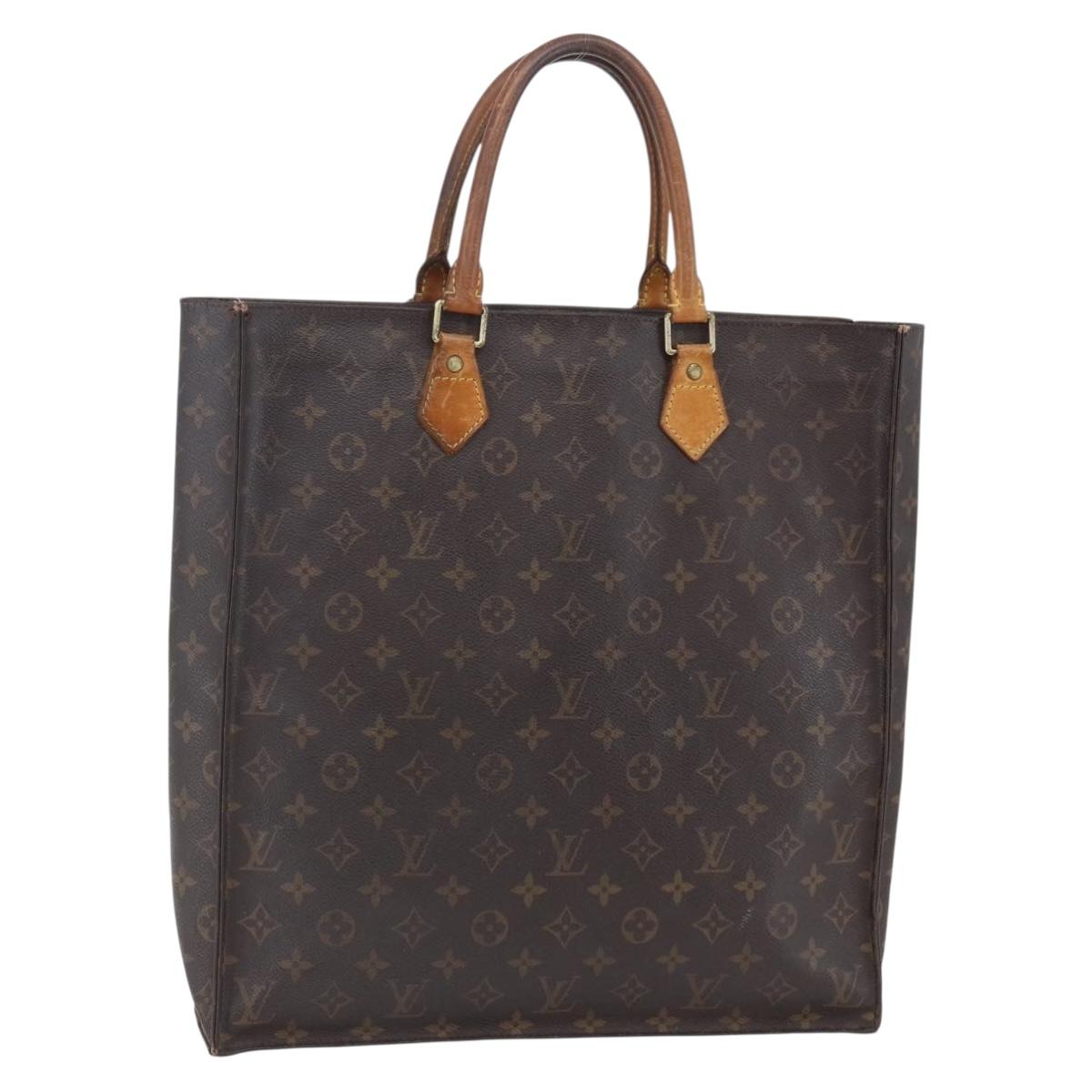 Louis Vuitton Monogram Sac Plat Hand Bag M51140 LV