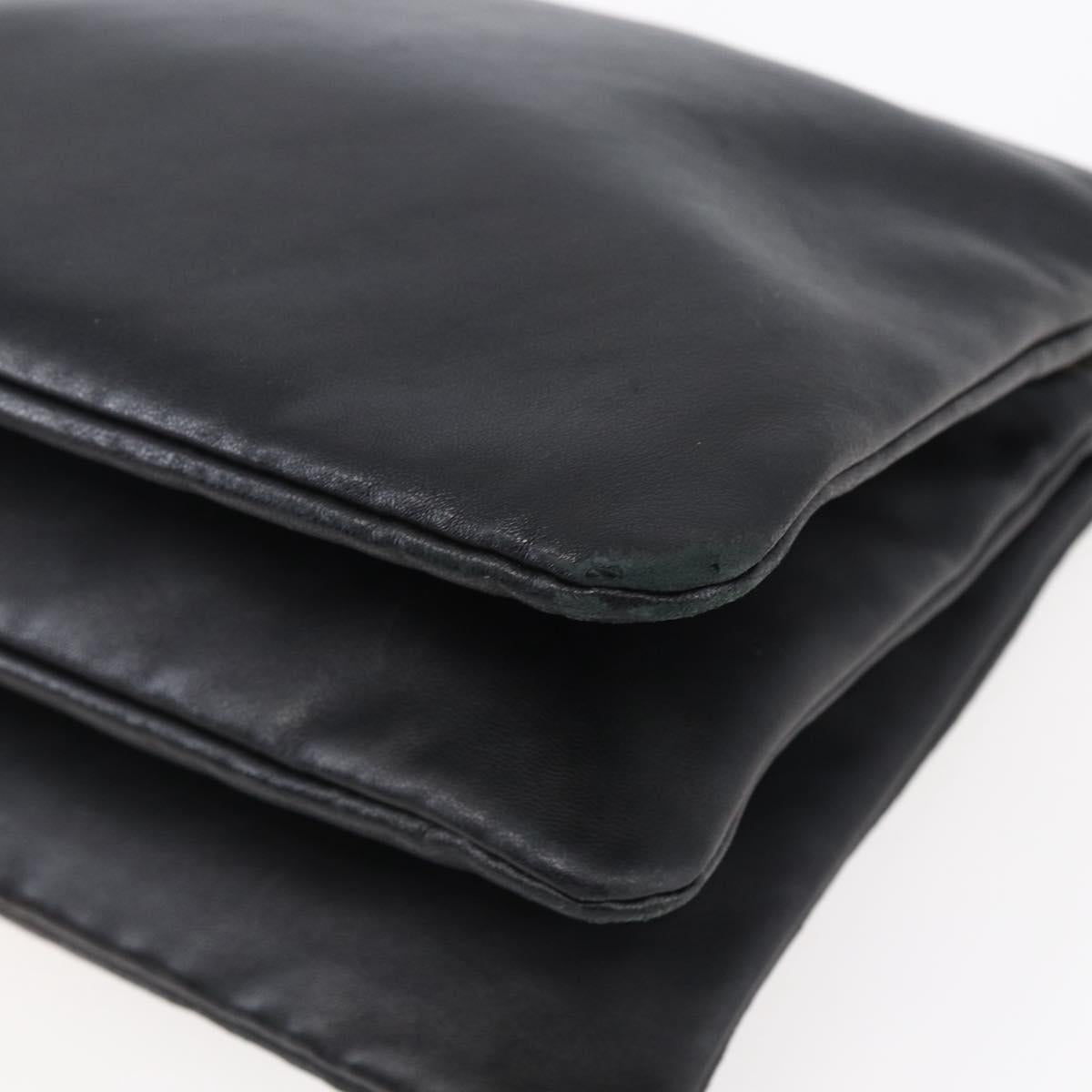 CELINE Trio Small Shoulder Bag Leather Black Gold