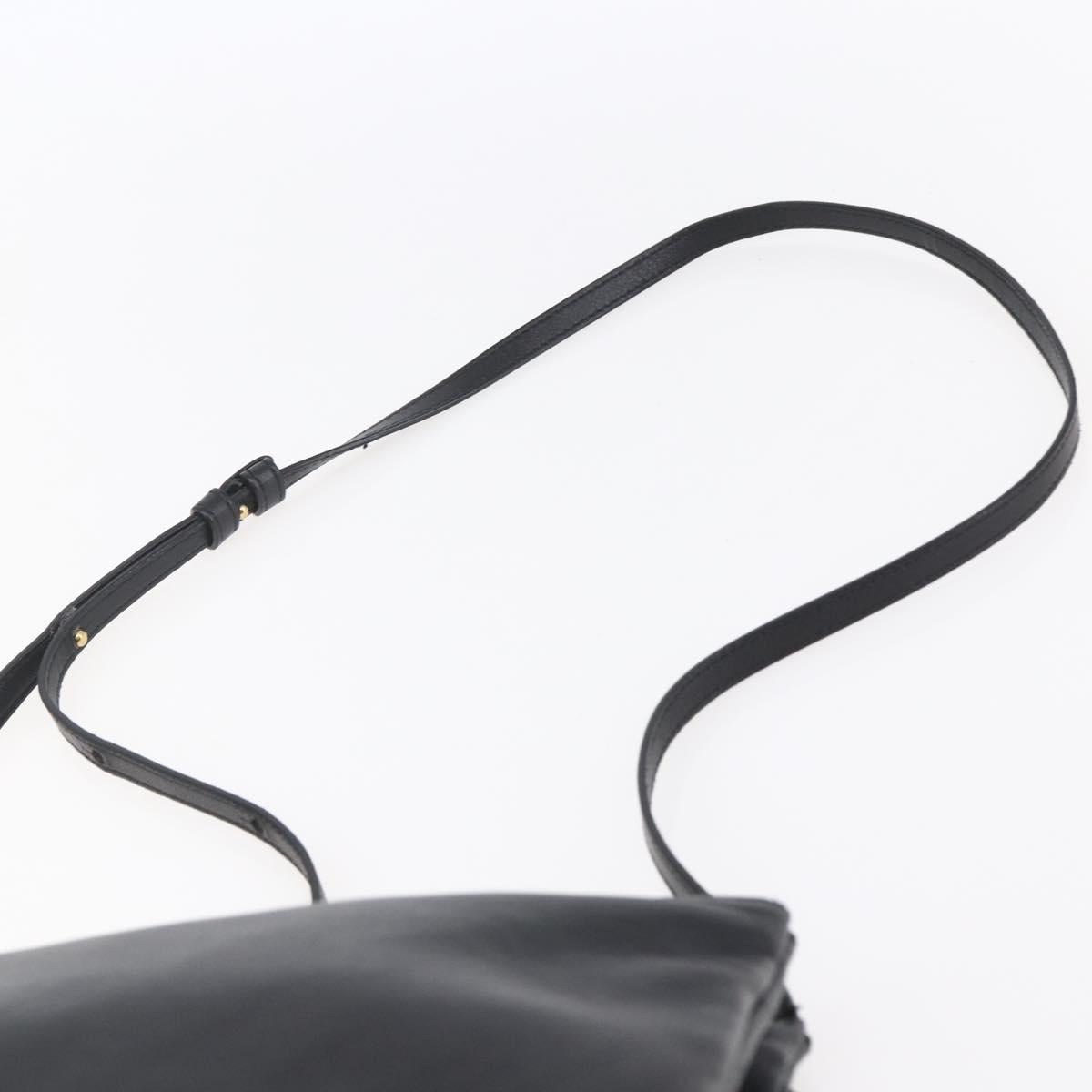 CELINE Trio Small Shoulder Bag Leather Black Gold