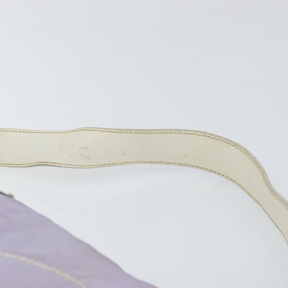 PRADA Shoulder Bag Nylon Purple Silver