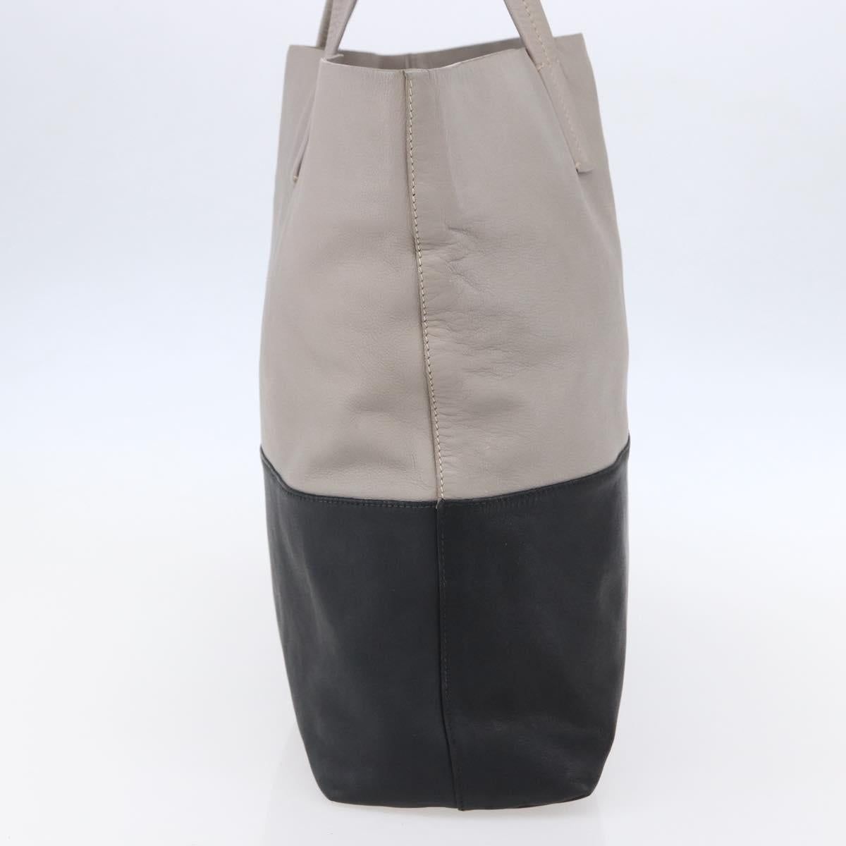 Miu Miu Tote Bag Leather Black Gray