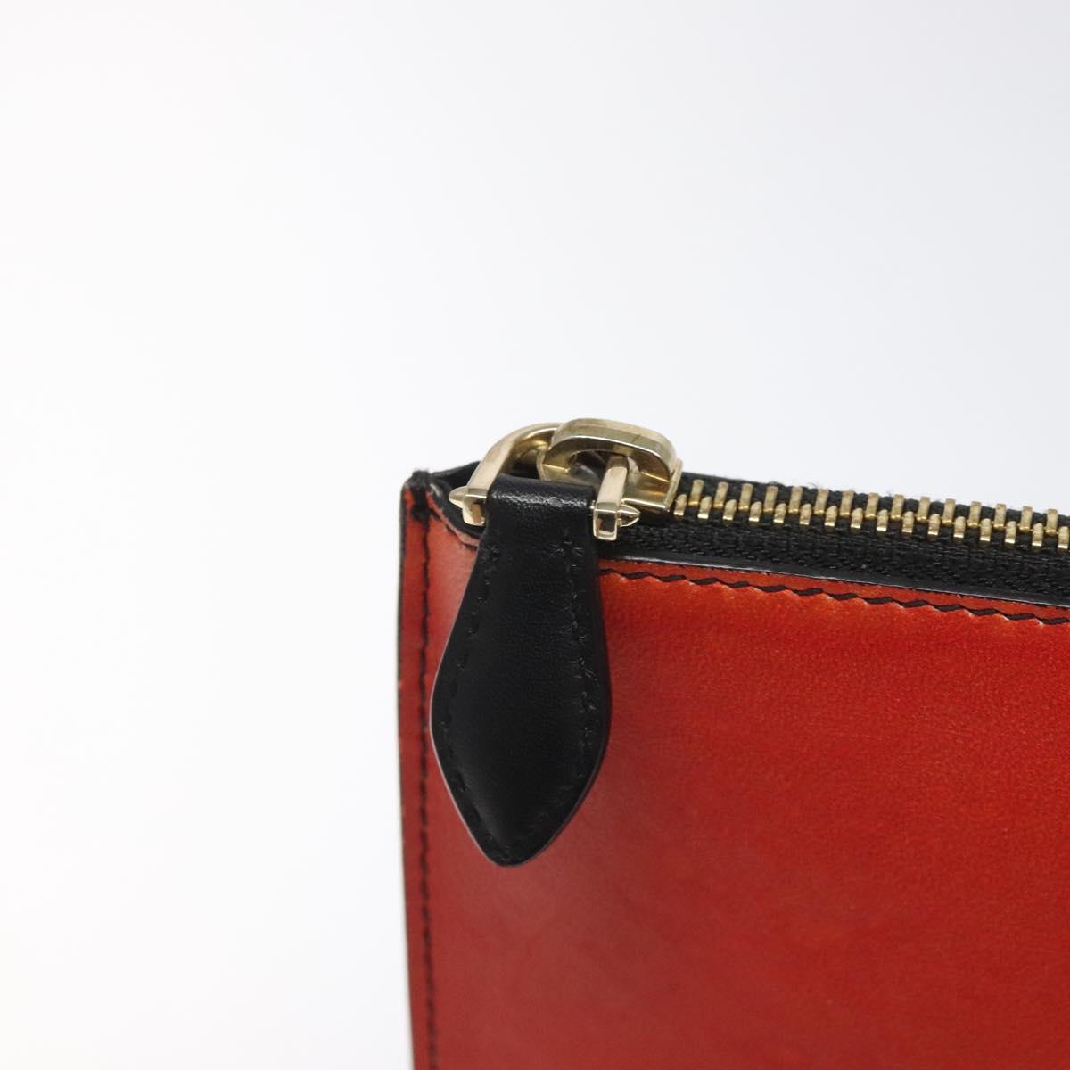 GIVENCHY Clutch Bag Leather Red