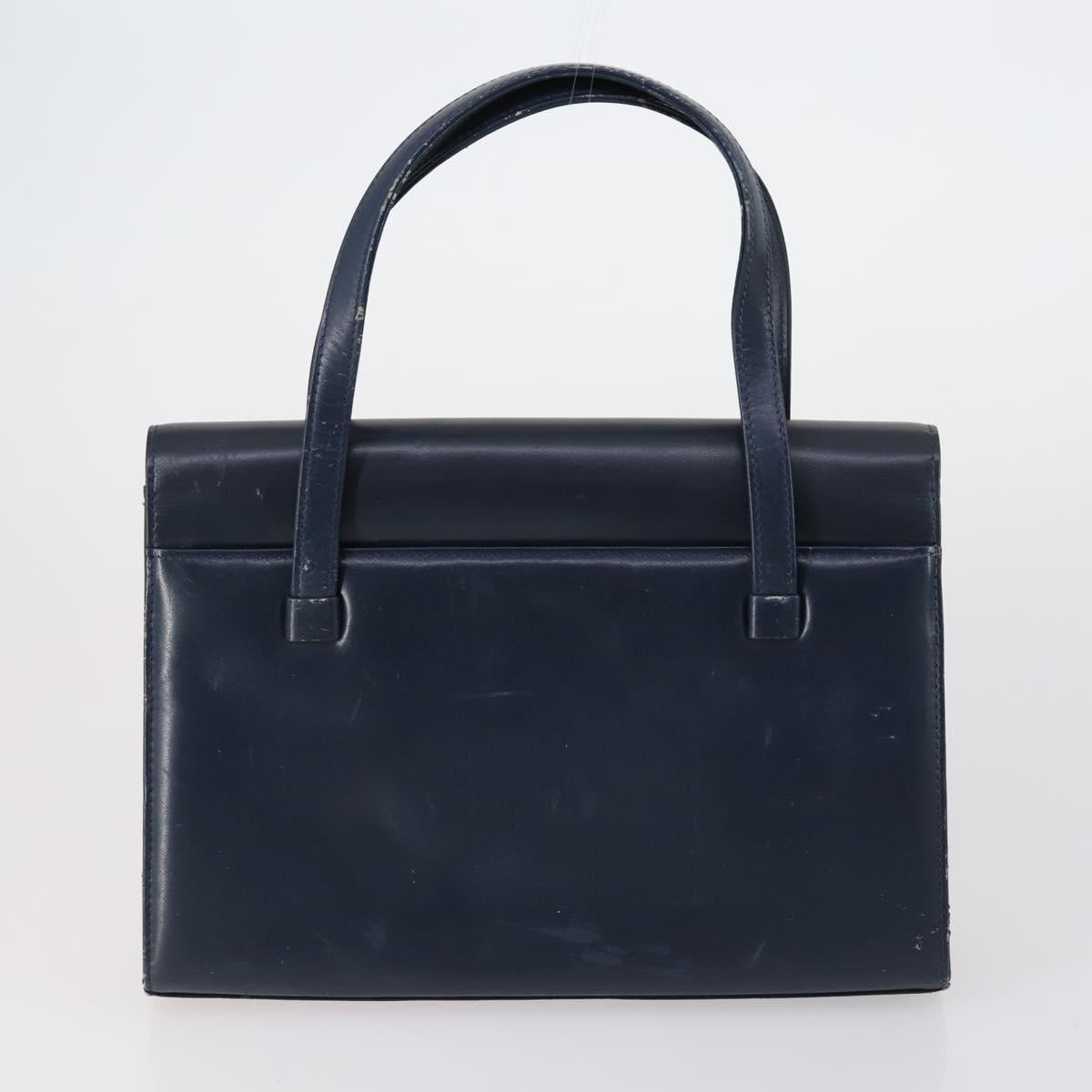 CELINE Givenchy Hand Bag Leather 2 Set Navy Green