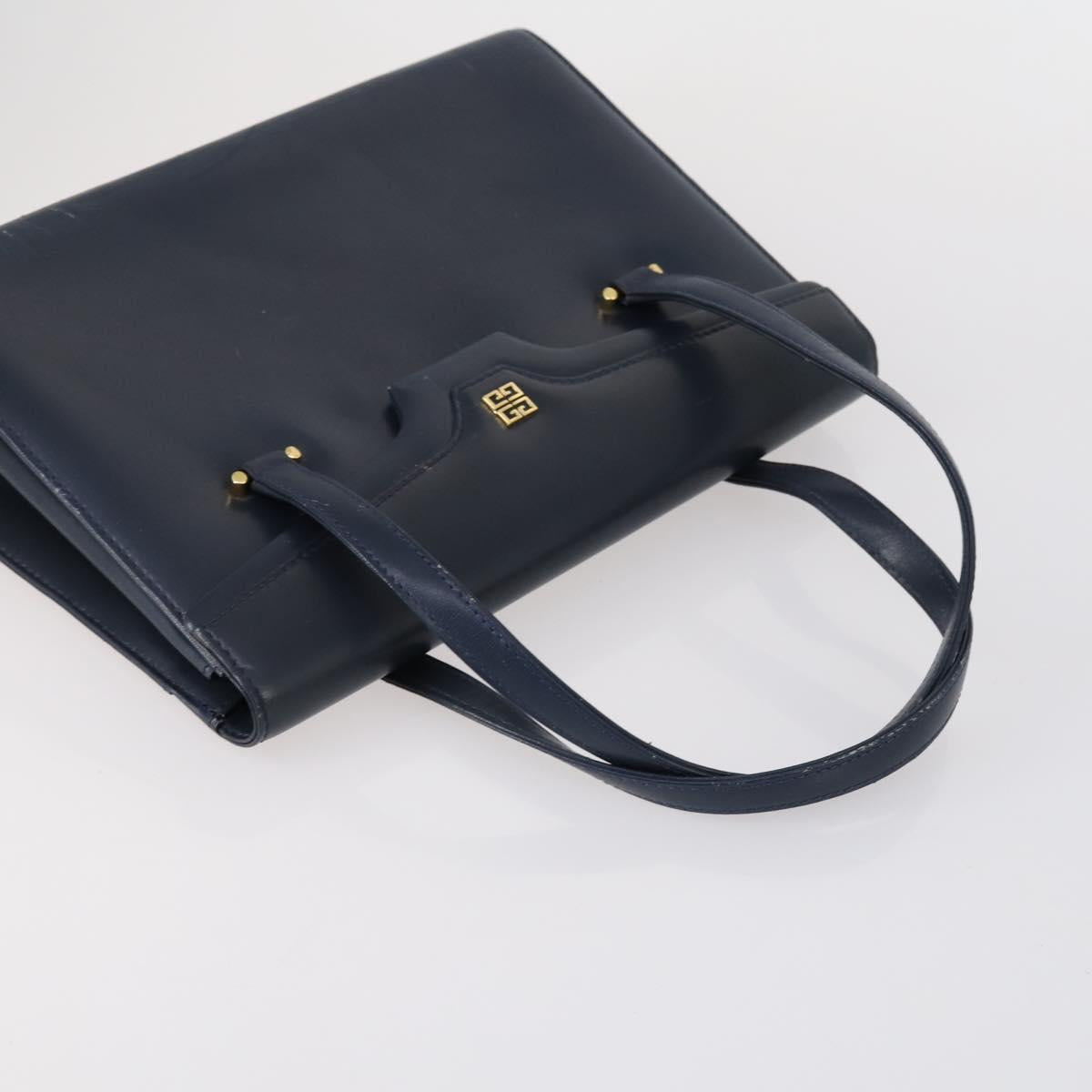 CELINE Givenchy Hand Bag Leather 2 Set Navy Green
