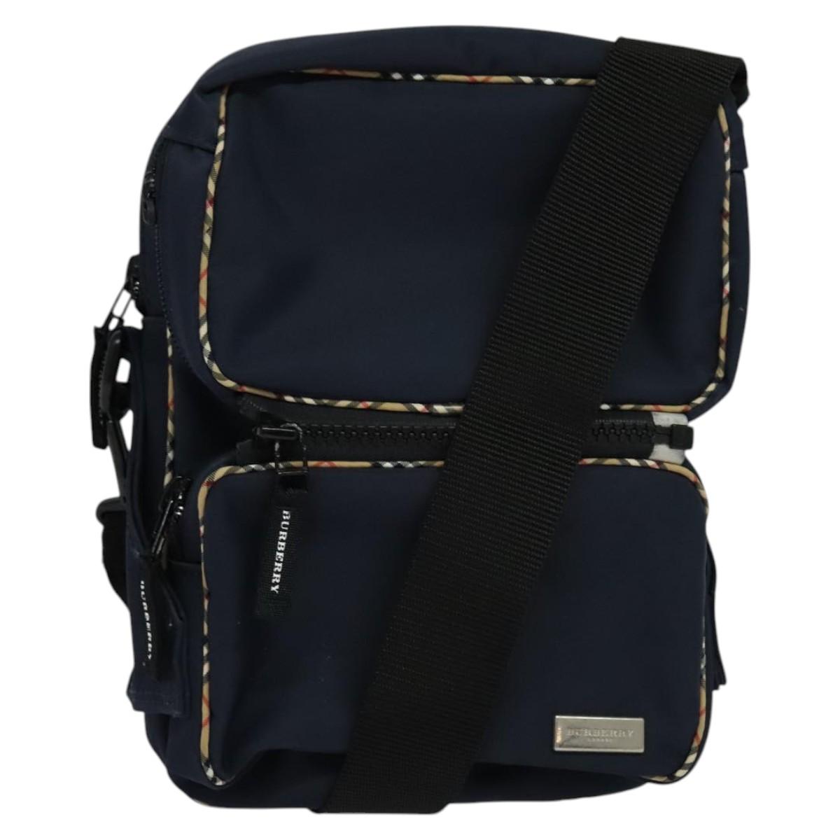 BURBERRY Shoulder Bag Nylon Navy