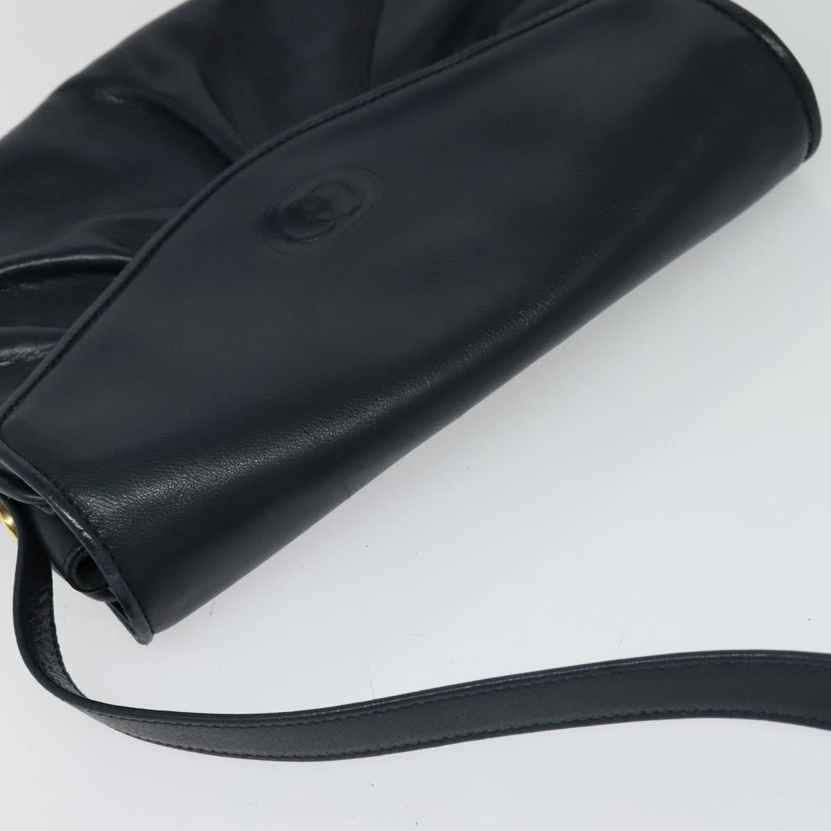 GUCCI Shoulder Bag Leather Navy