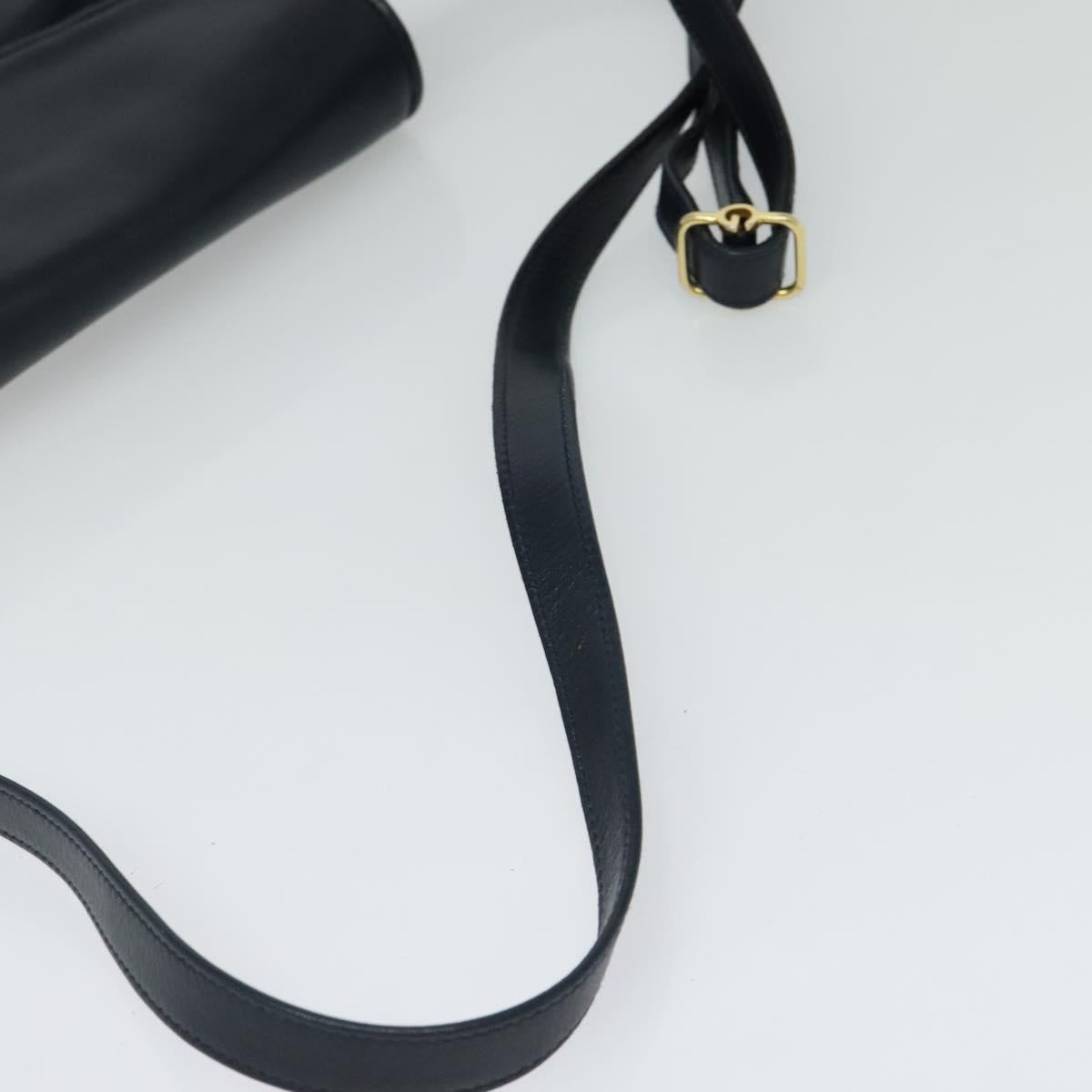 GUCCI Shoulder Bag Leather Navy