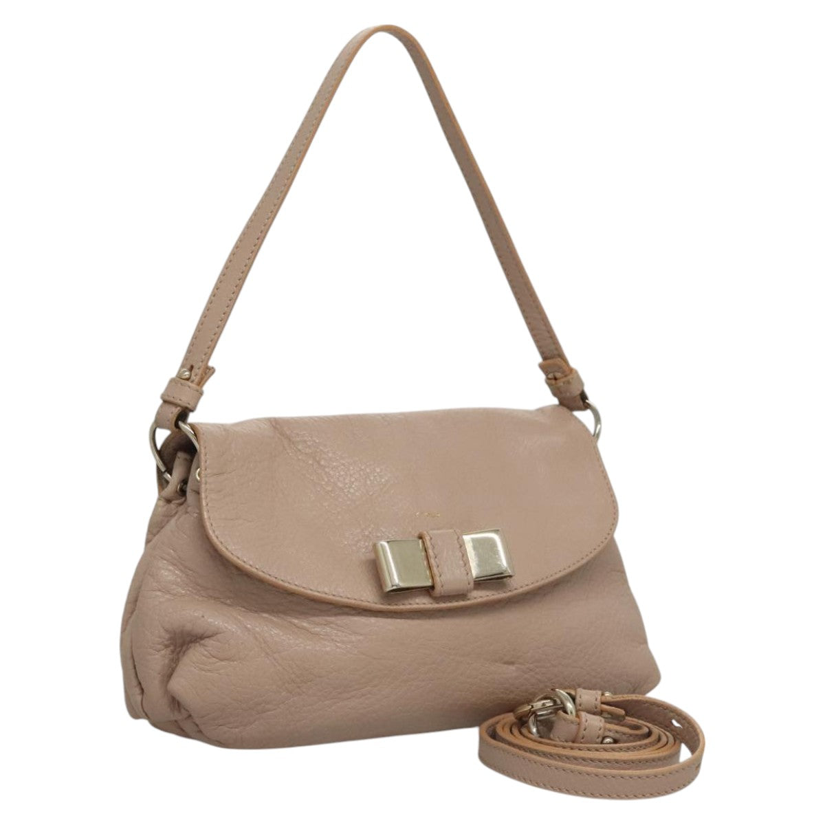 Chloe Elsie Hand Bag Leather 2way Pink