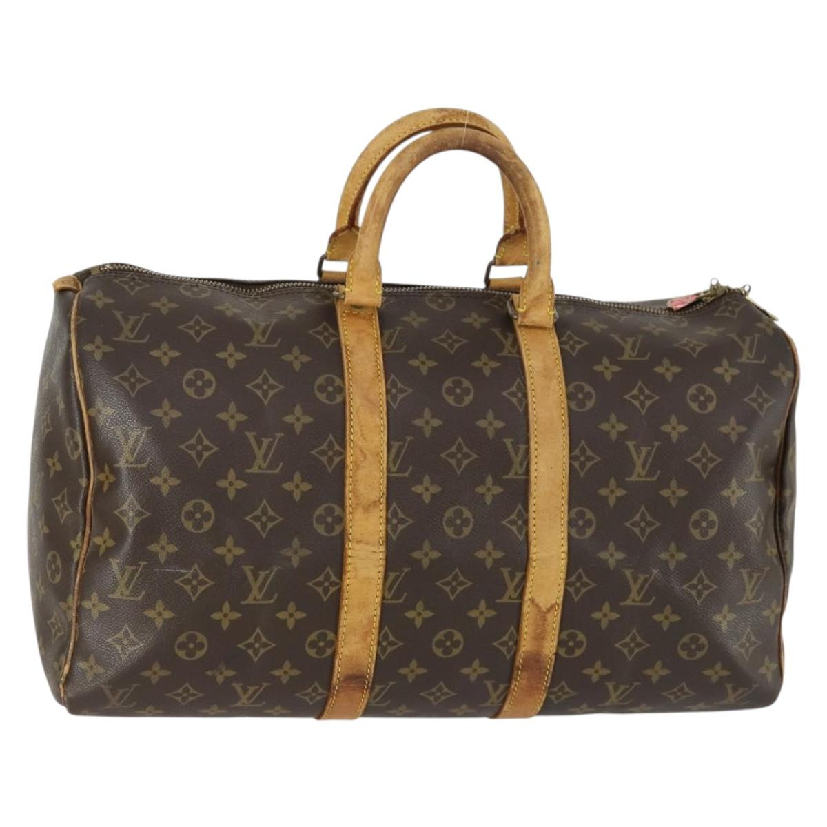 Louis Vuitton Monogram Keepall 45 Boston Bag M41428 LV