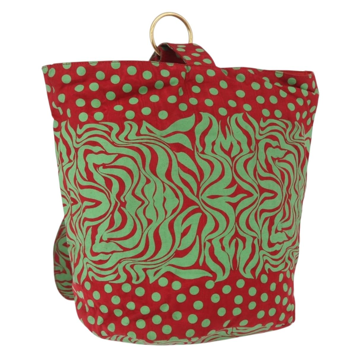 Gianni Versace Shoulder Bag Nylon Red Gold