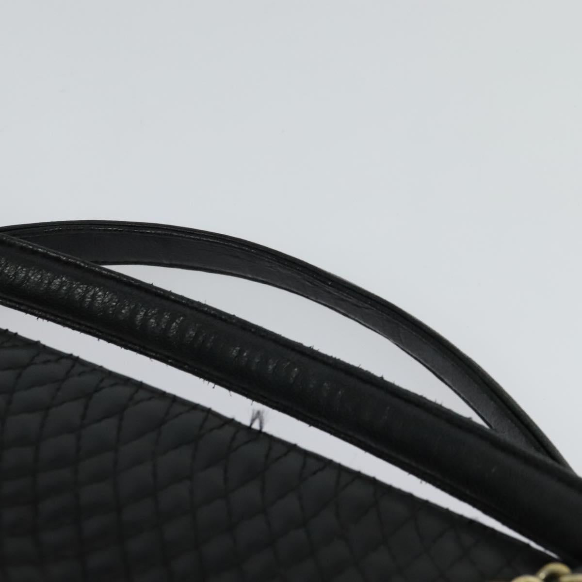 BALLY Quilted Hand Bag Leather Black