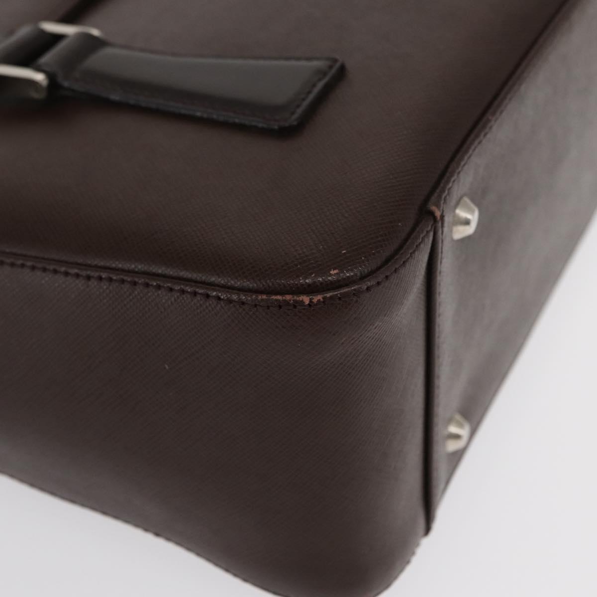 BURBERRY Hand Bag Leather Brown Silver