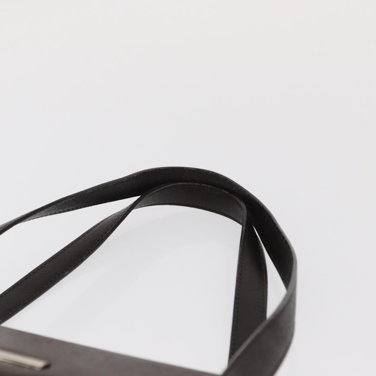 BURBERRY Hand Bag Leather Brown Silver