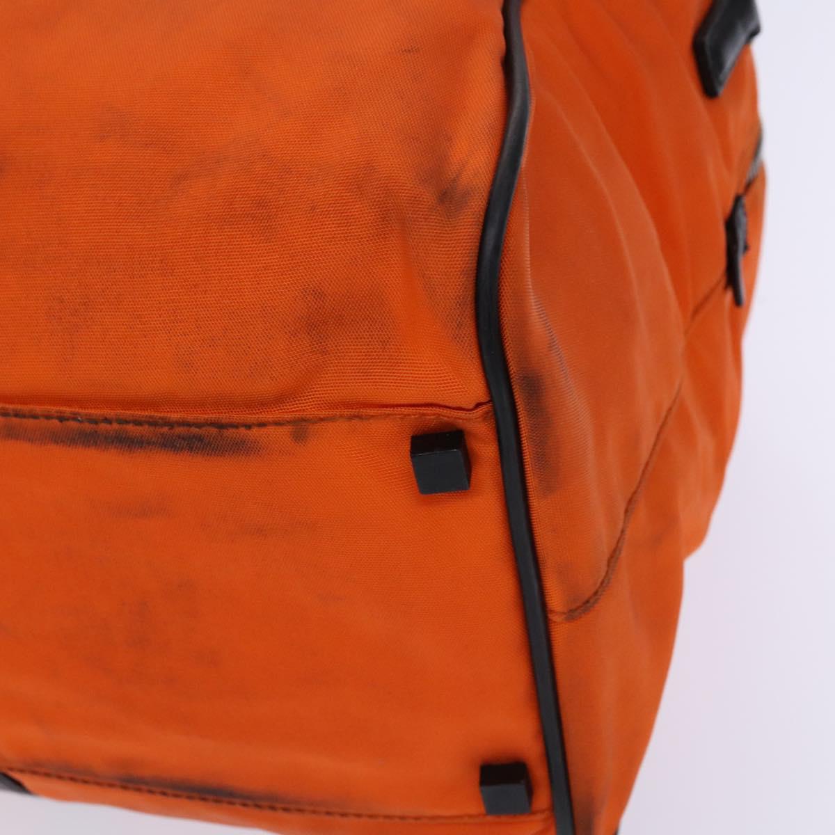 GUCCI Boston Bag Nylon Orange Black