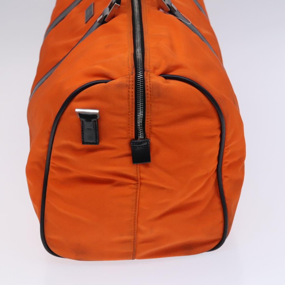 GUCCI Boston Bag Nylon Orange Black