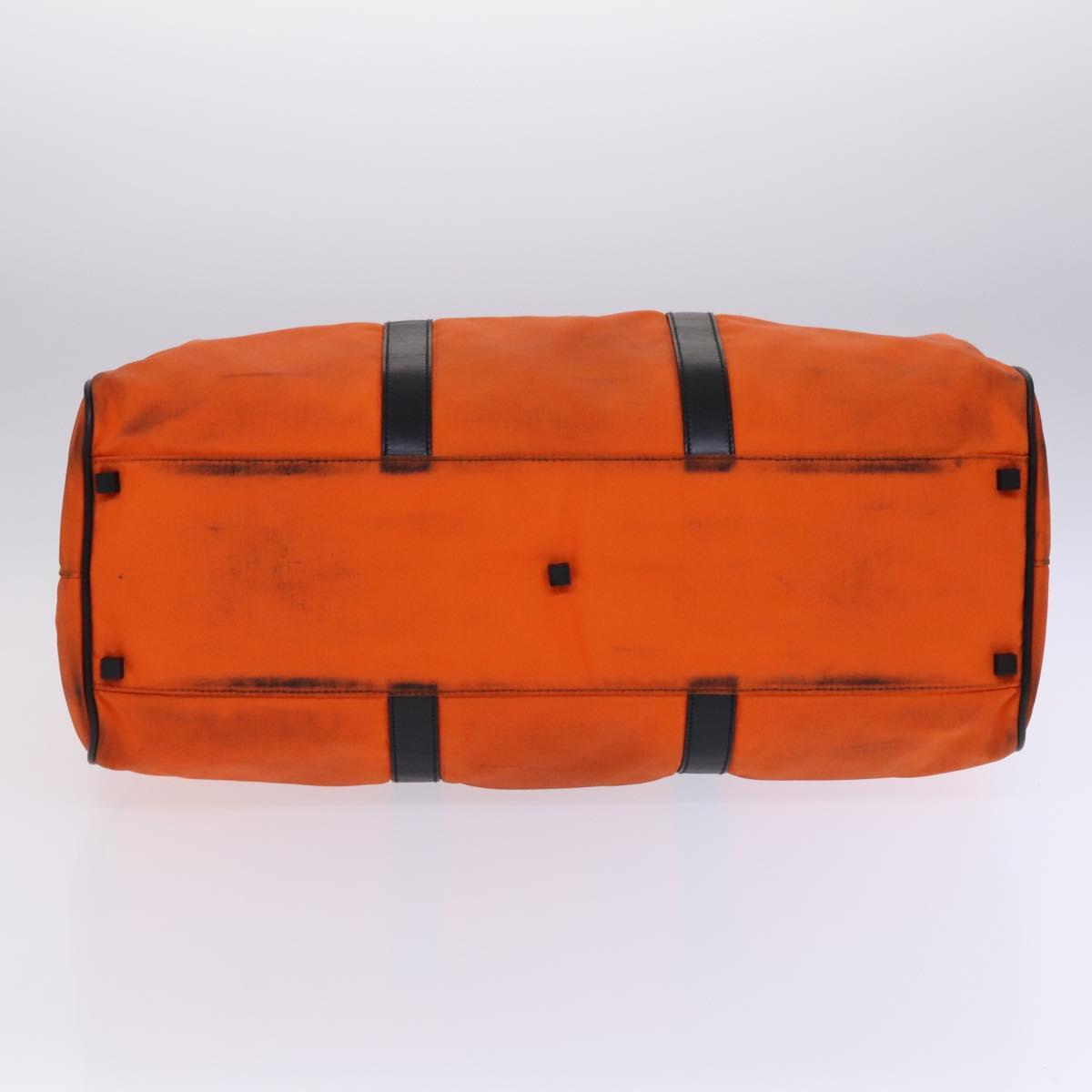 GUCCI Boston Bag Nylon Orange Black