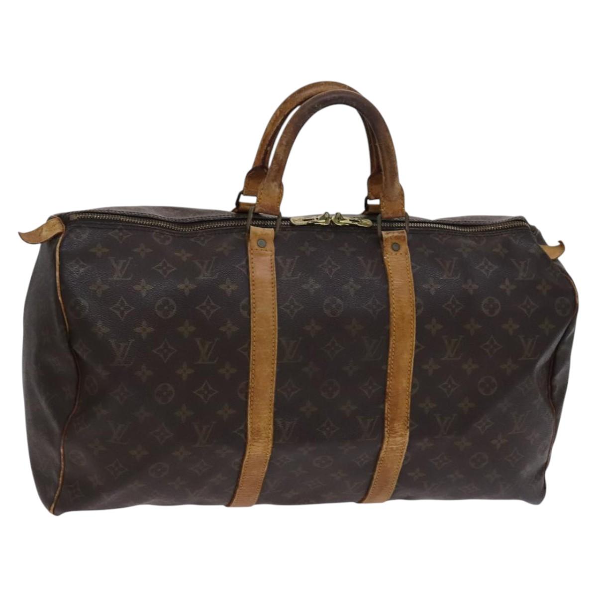 Louis Vuitton Monogram Keepall 50 Boston Bag M41426 LV