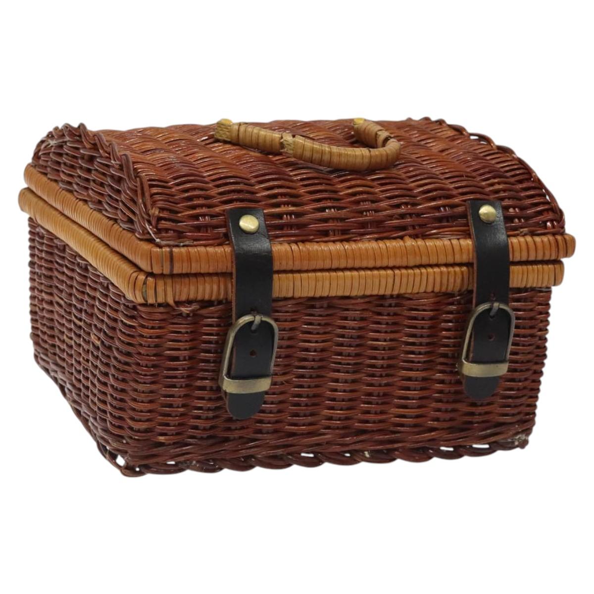 GIVENCHY Hand Bag Raffia Brown