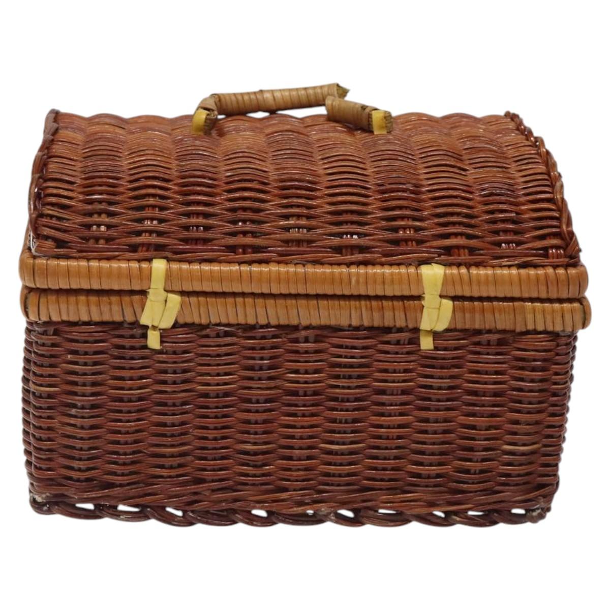 GIVENCHY Hand Bag Raffia Brown