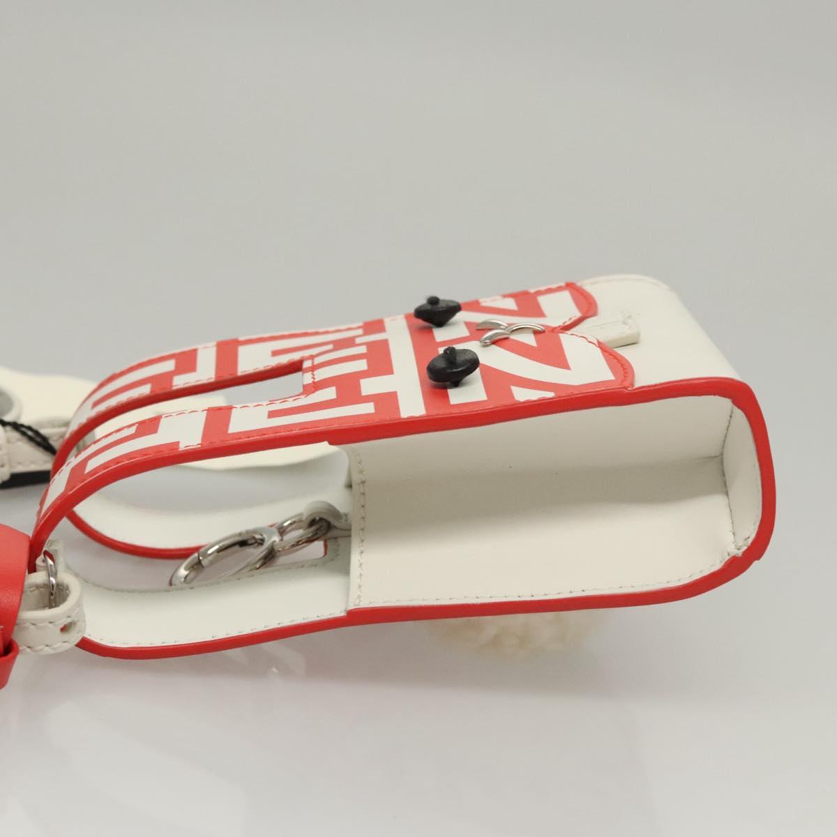 FENDI Bunny Mark Jacobs Collaboration Bag Leather White Red Silver