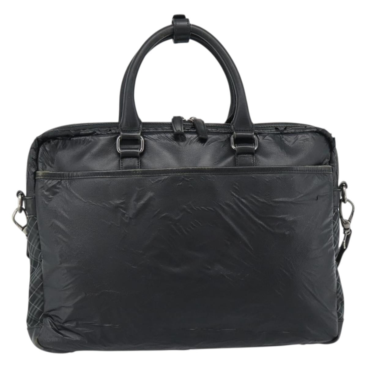 Burberrys Shoulder Bag Leather Black