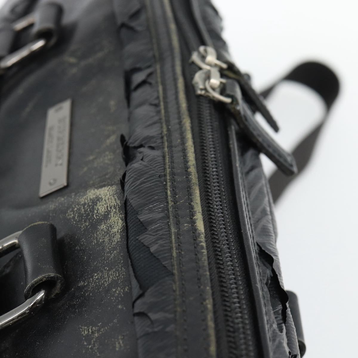 Burberrys Shoulder Bag Leather Black