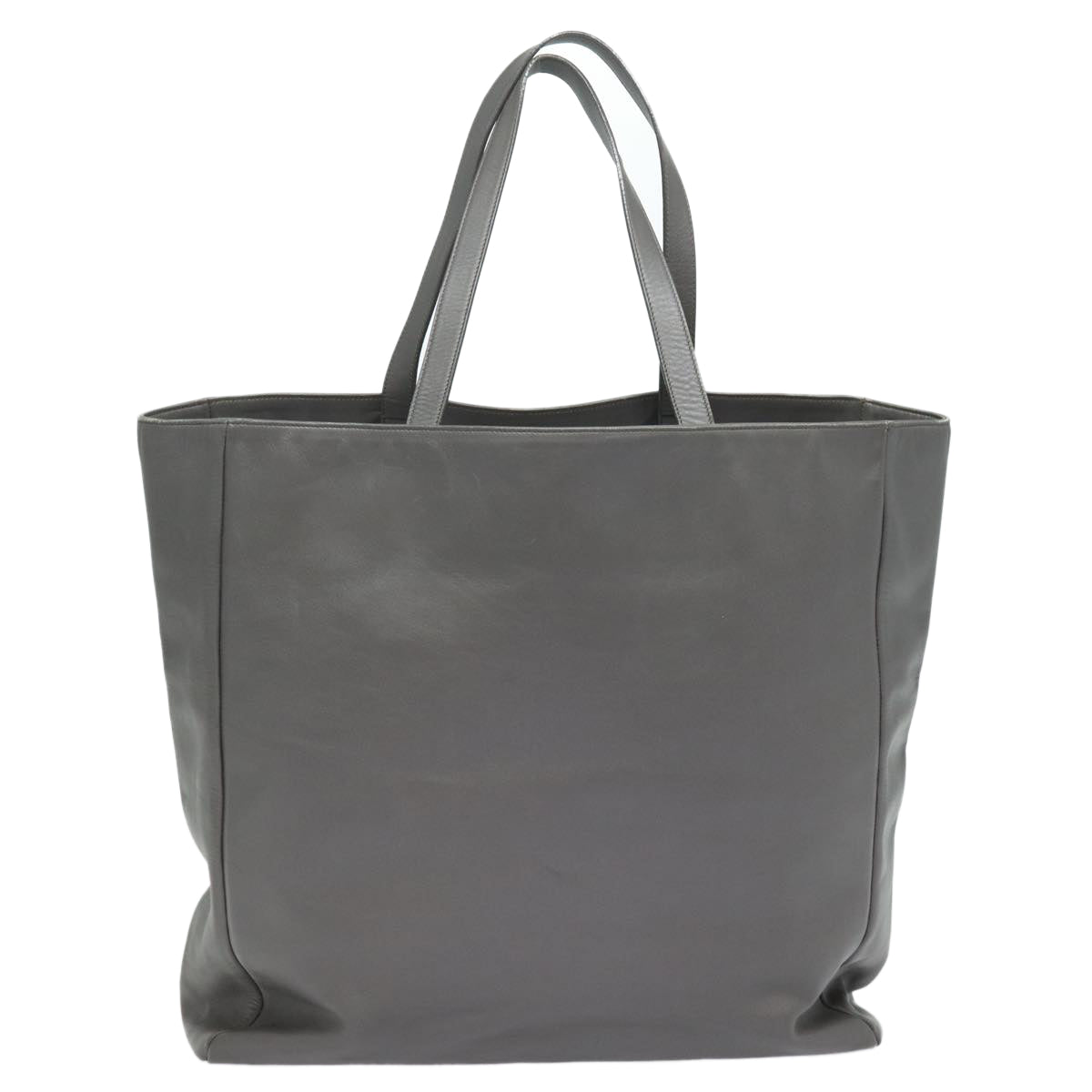 SAINT LAURENT Tote Bag Leather Gray