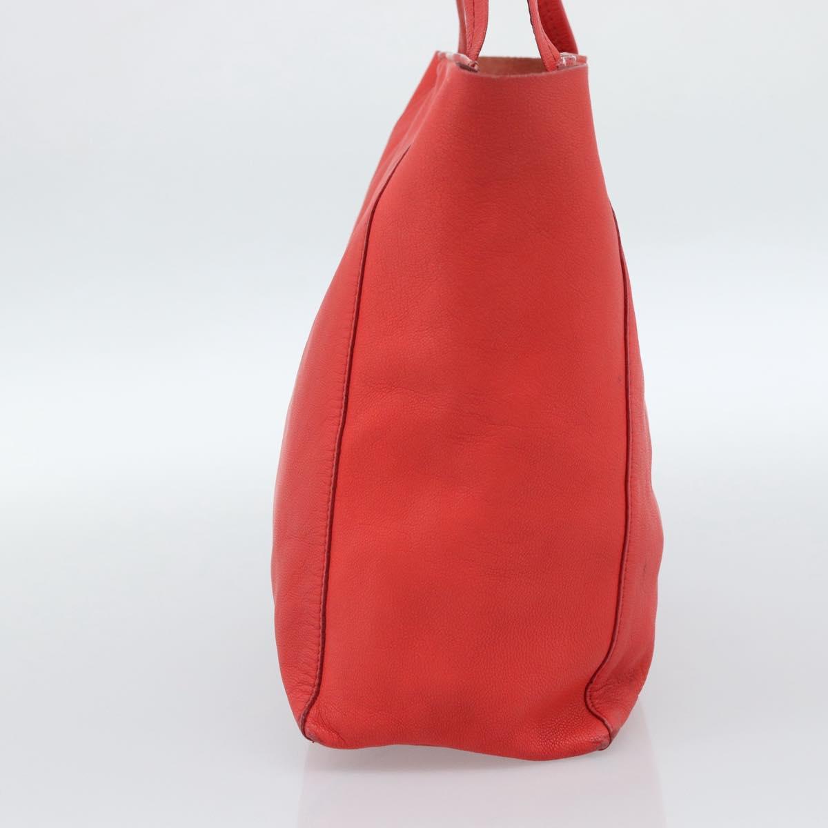 CELINE Tote Bag Leather Red