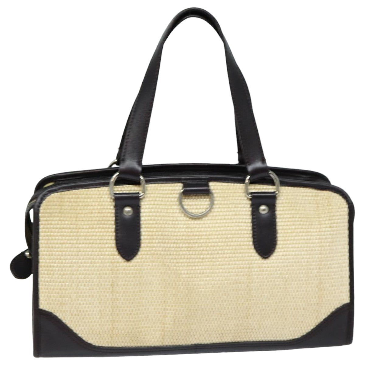 BURBERRY Tote Bag Straw Beige
