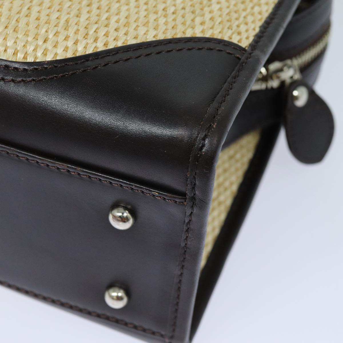 BURBERRY Tote Bag Straw Beige