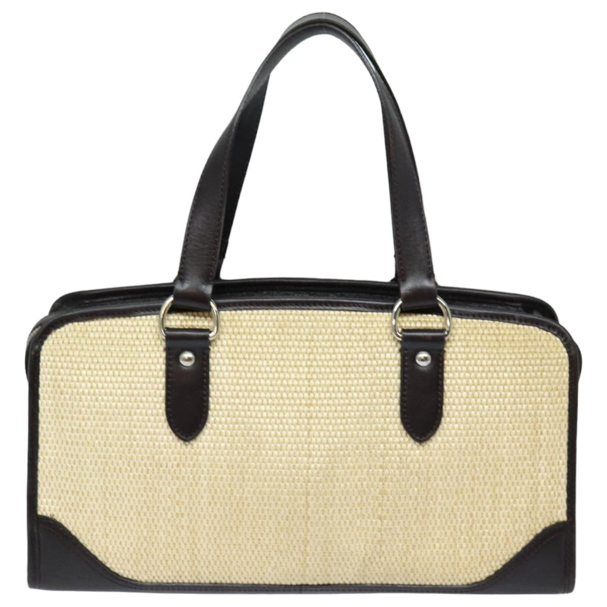 BURBERRY Tote Bag Straw Beige