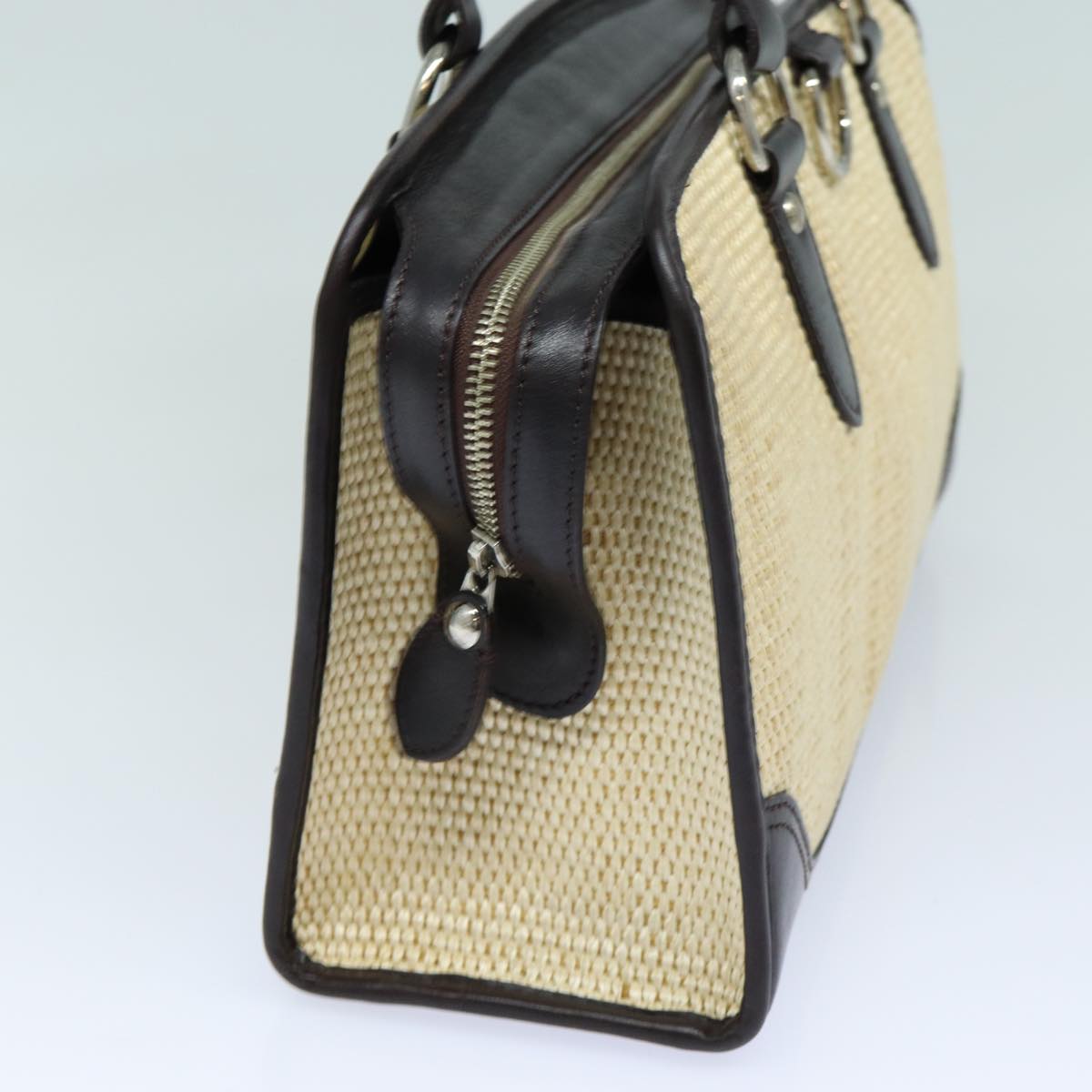 BURBERRY Tote Bag Straw Beige