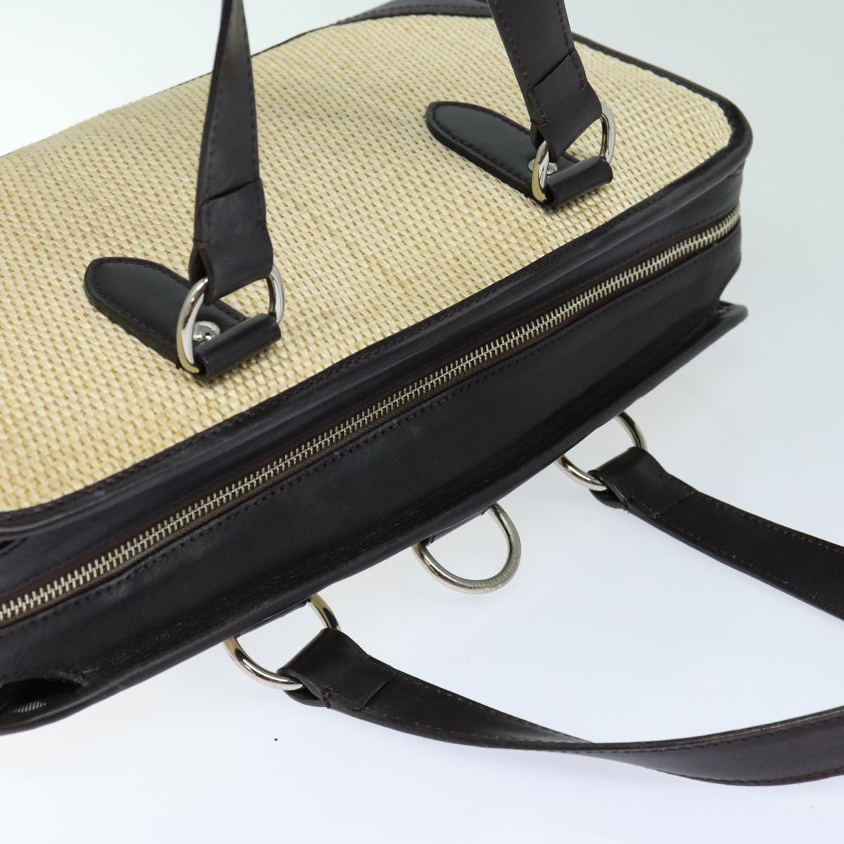 BURBERRY Tote Bag Straw Beige