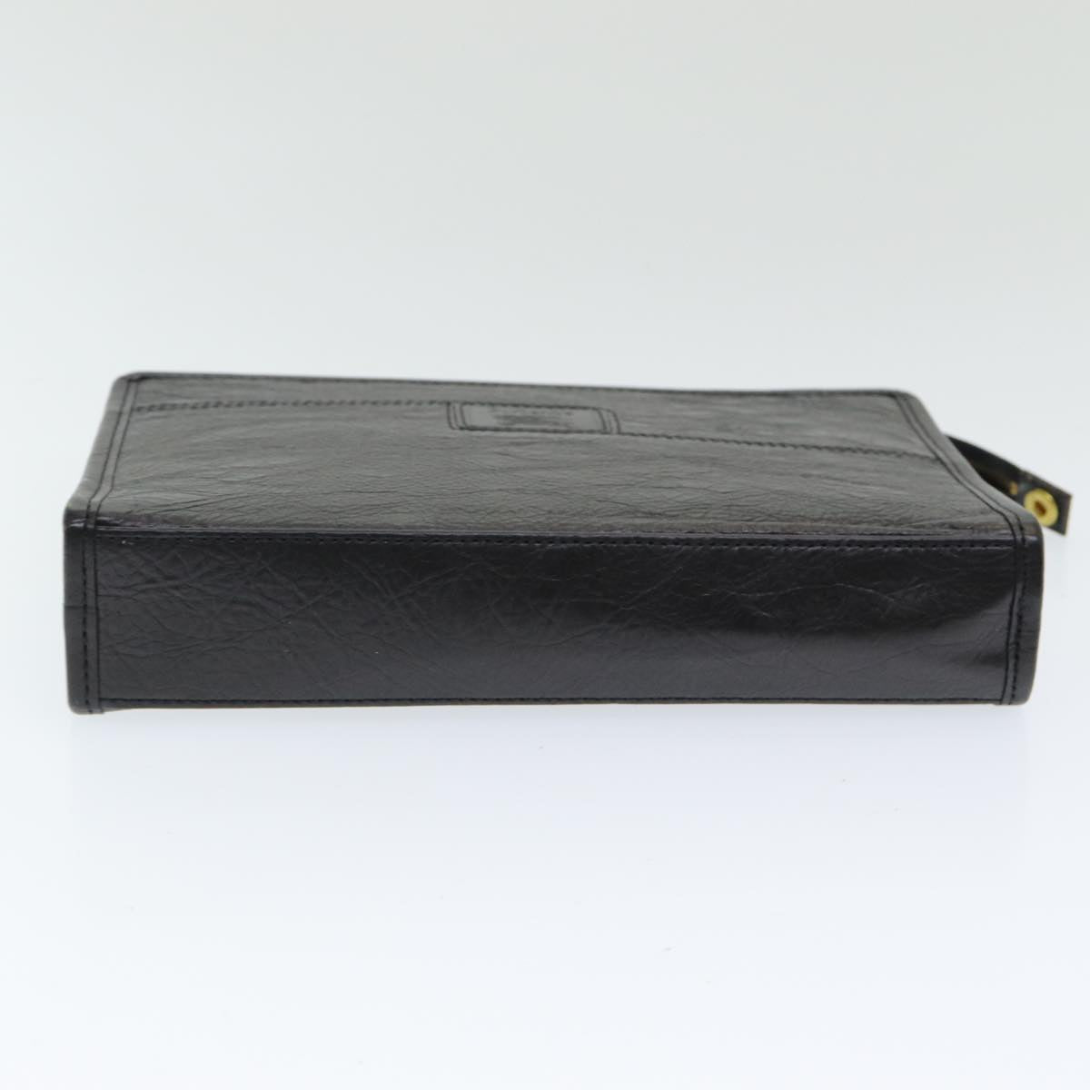 Burberrys Clutch Bag Leather Black