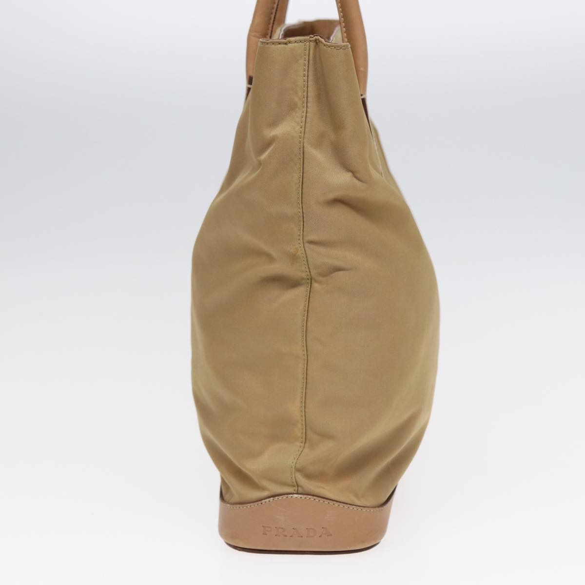 PRADA Tote Bag Nylon Beige