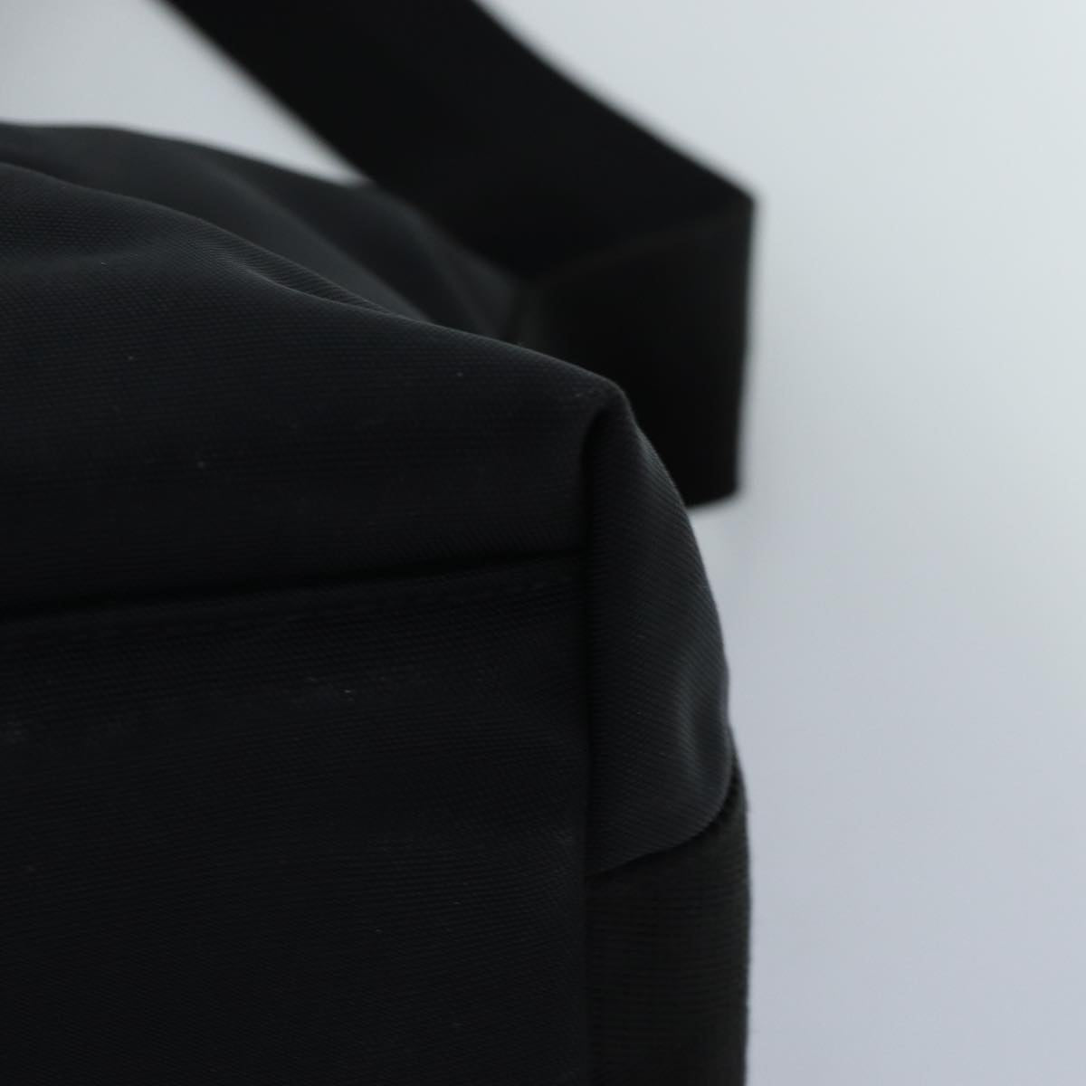 GUCCI Shoulder Bag Nylon Black Silver 122374