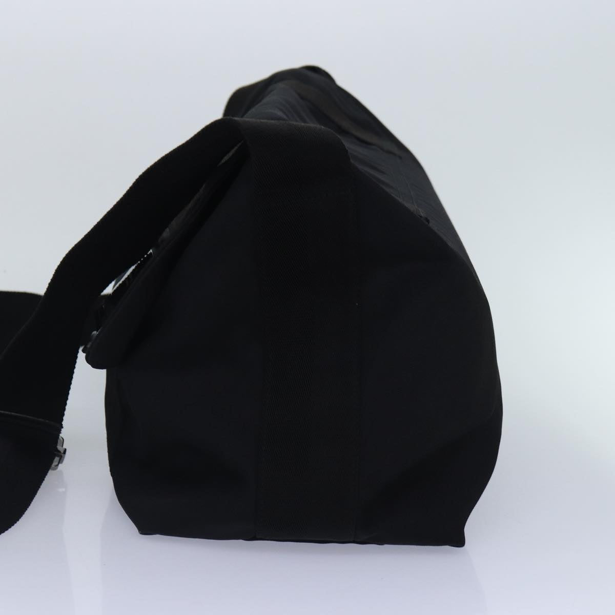 GUCCI Shoulder Bag Nylon Black Silver 122374