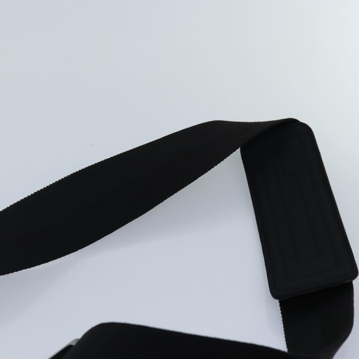 GUCCI Shoulder Bag Nylon Black Silver 122374