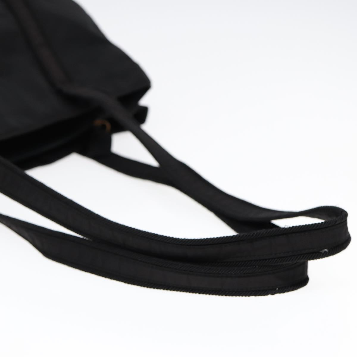 PRADA Tote Bag Nylon Silver Black