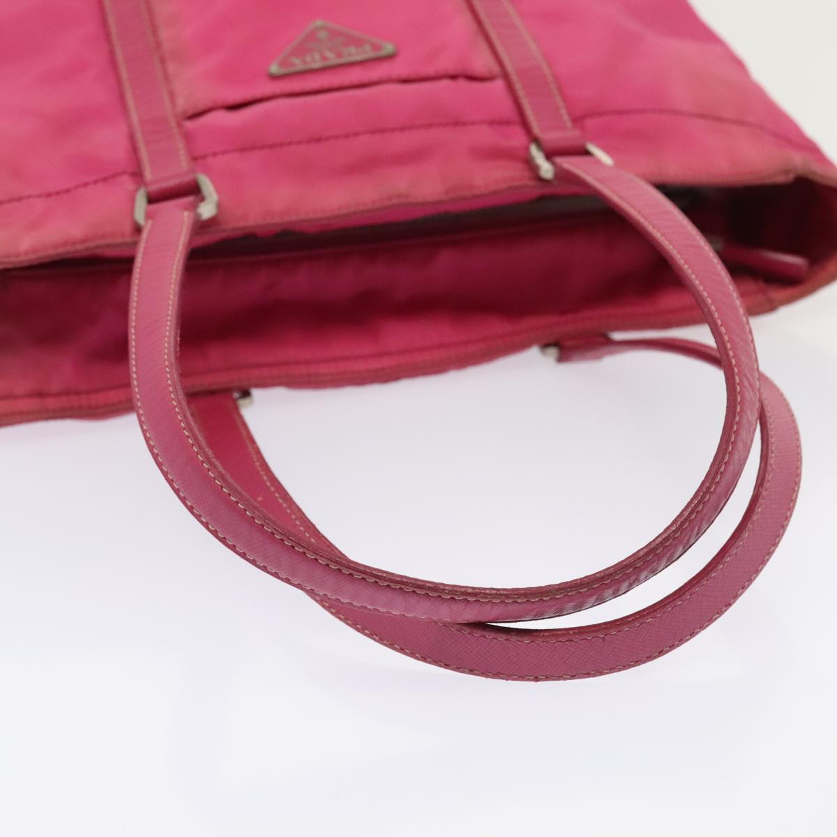 PRADA Hand Bag Nylon Pink