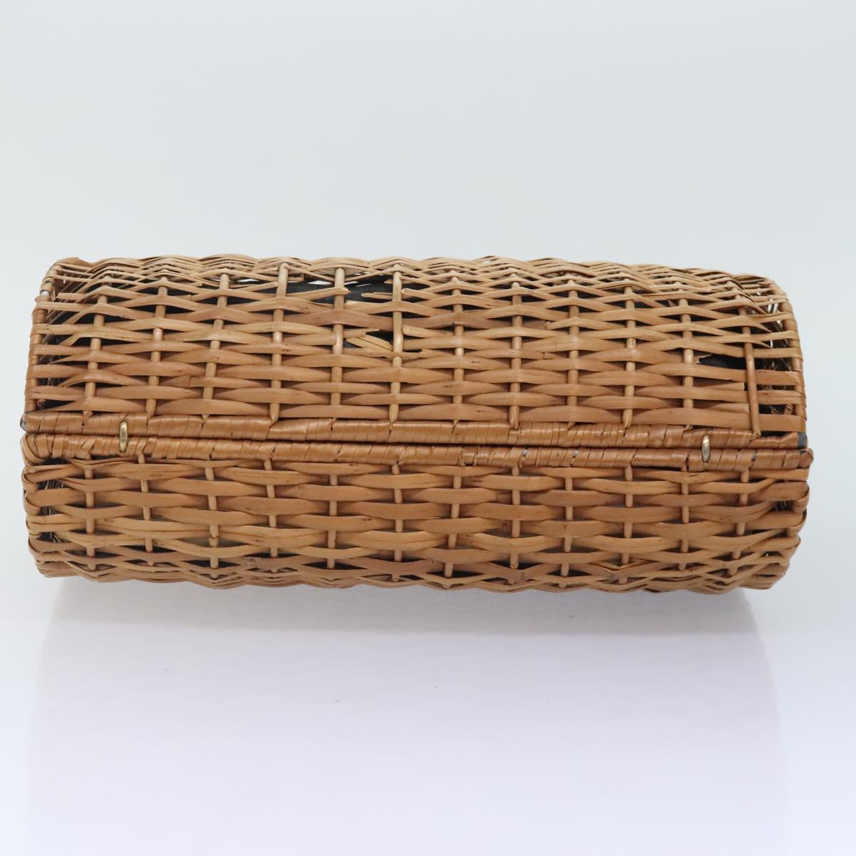 FENDI Hand Bag Wood Beige Gold