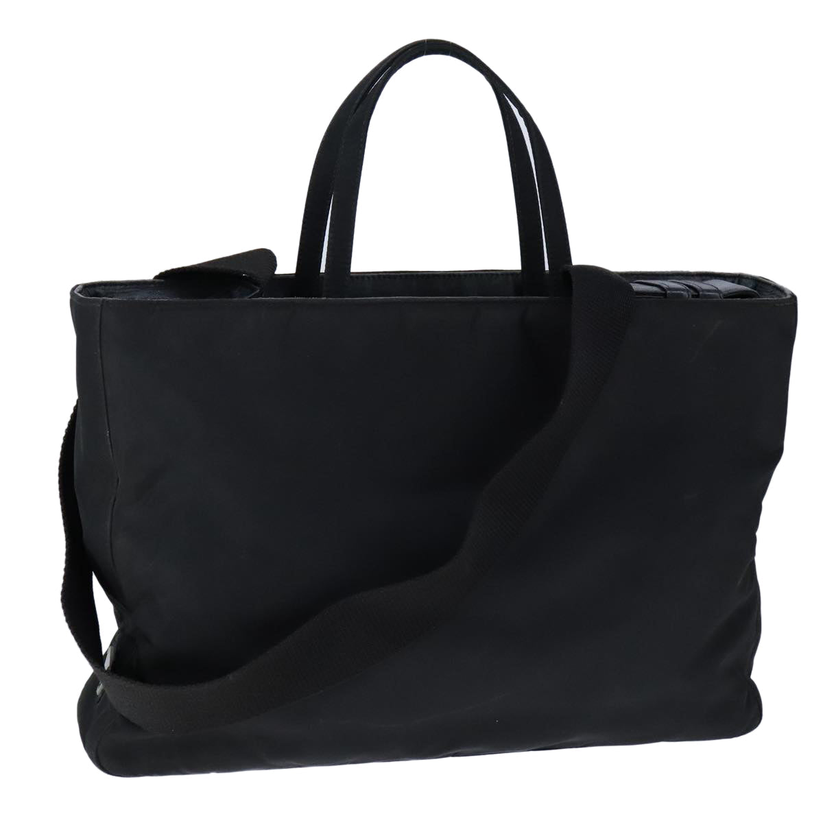 PRADA Hand Bag Nylon 2way Black