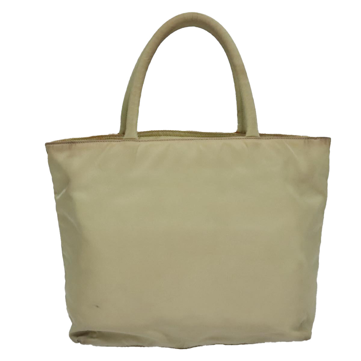 PRADA Hand Bag Nylon Beige