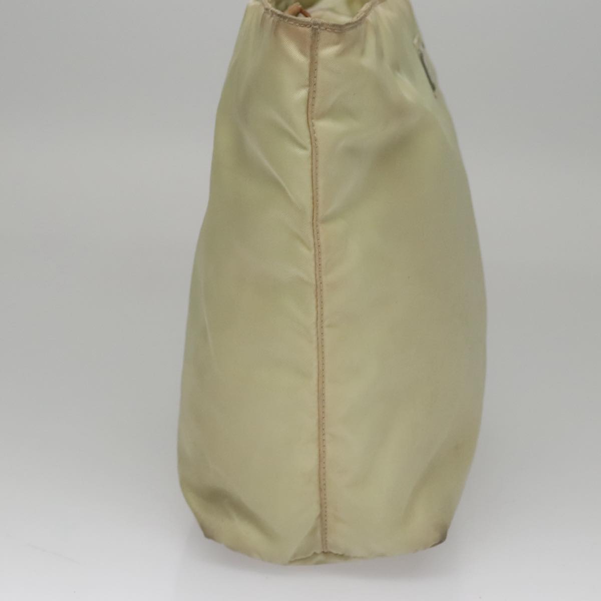 PRADA Hand Bag Nylon Beige