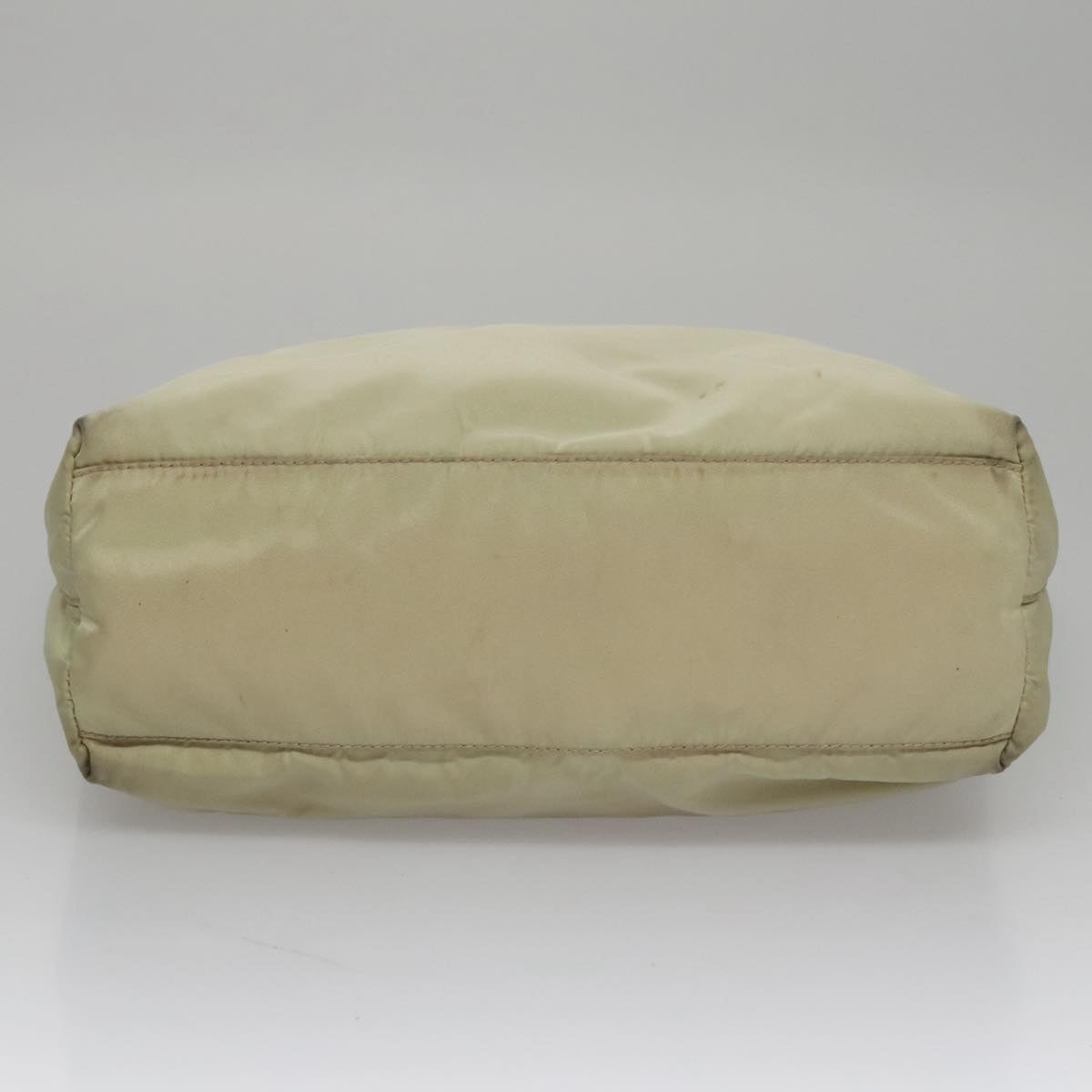 PRADA Hand Bag Nylon Beige