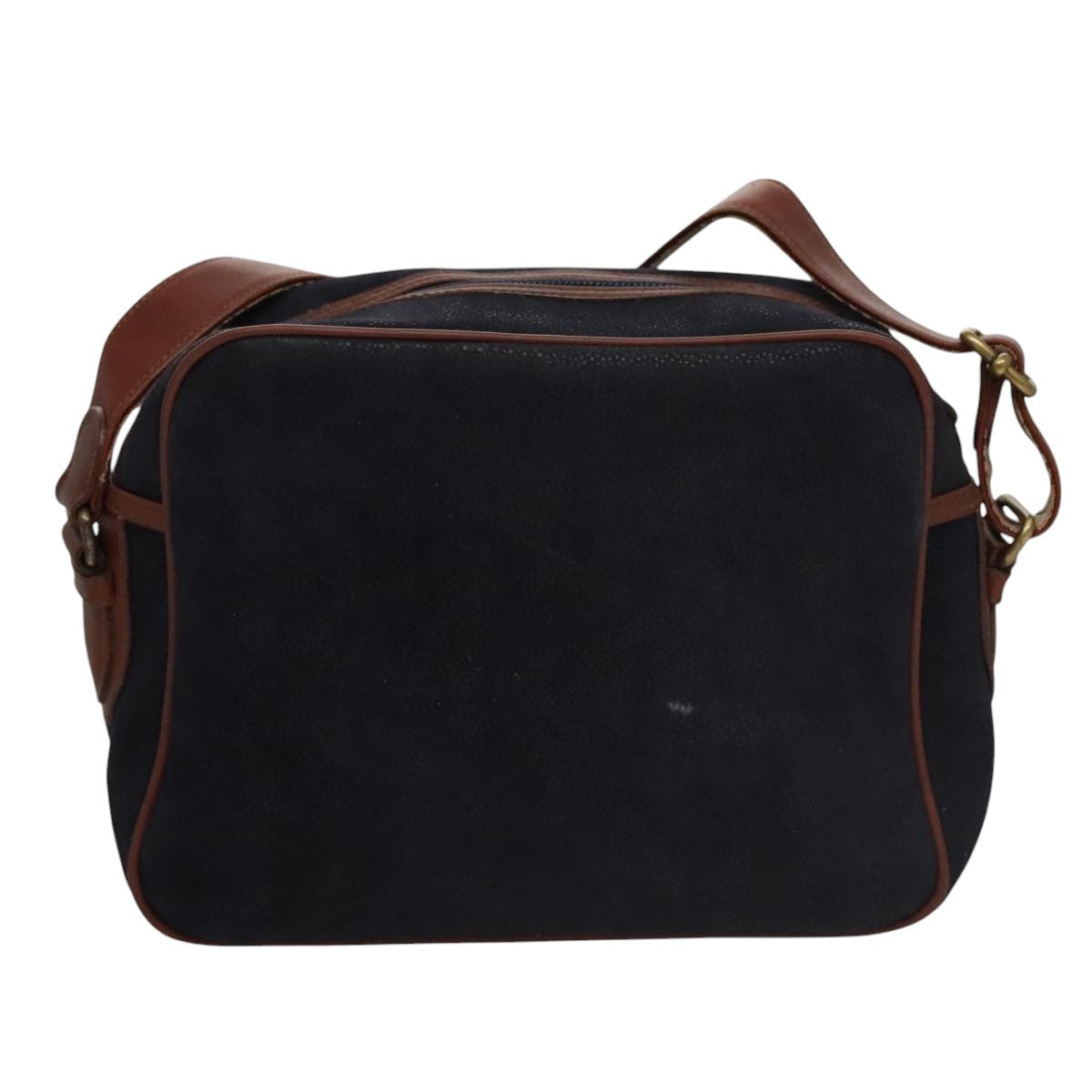 Burberrys Shoulder Bag Suede Navy