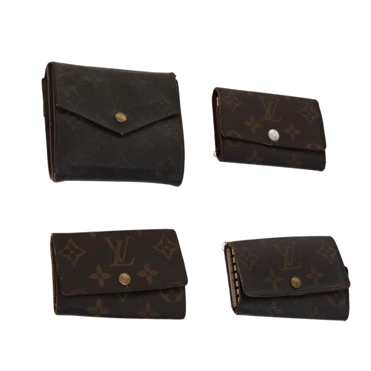 Louis Vuitton Monogram Key Case Wallet 4Set LV