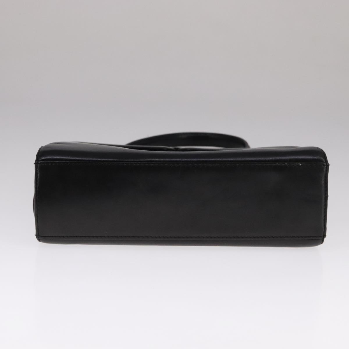 GIVENCHY Hand Bag Leather Black Gold