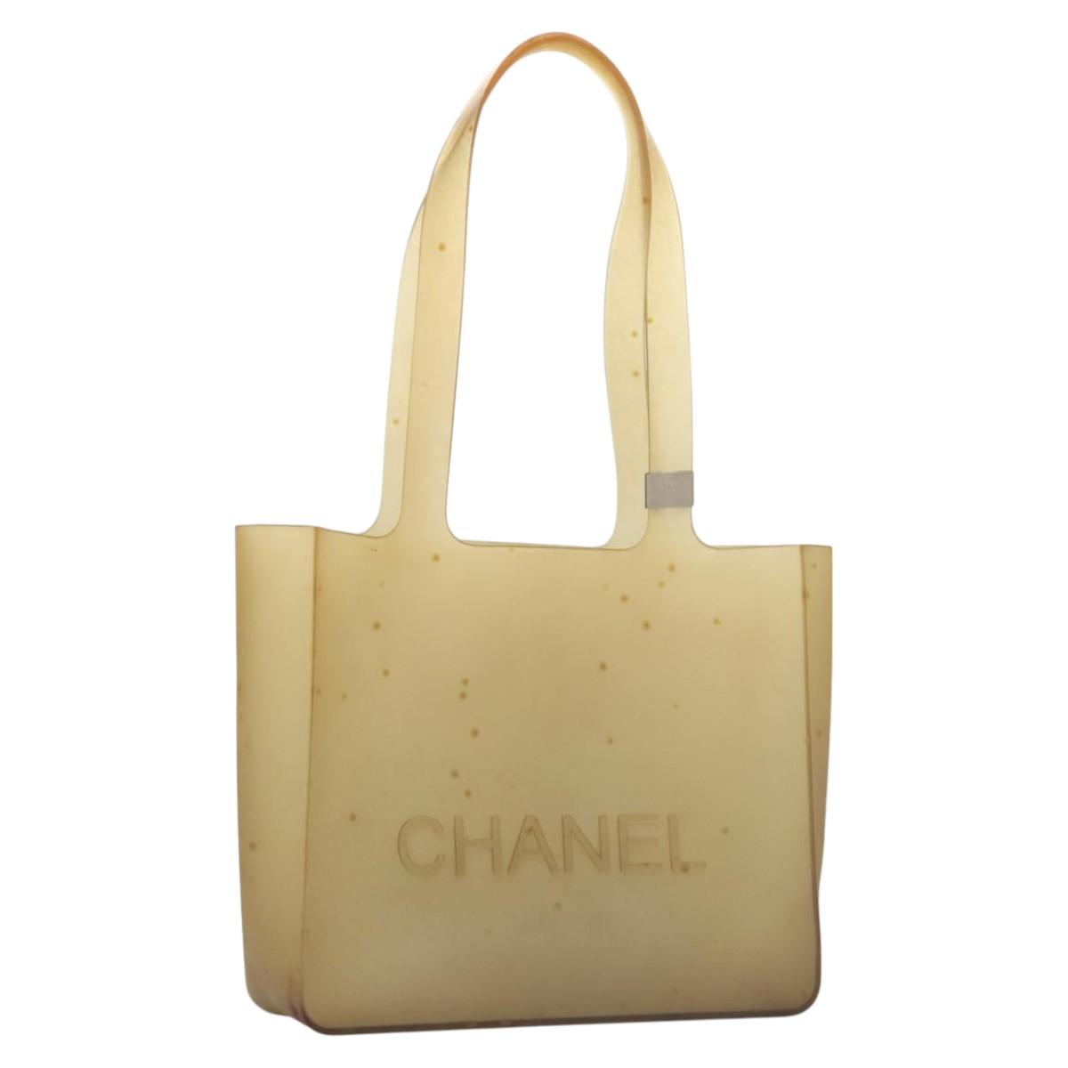 CHANEL Tote Bag Rubber Clear CC