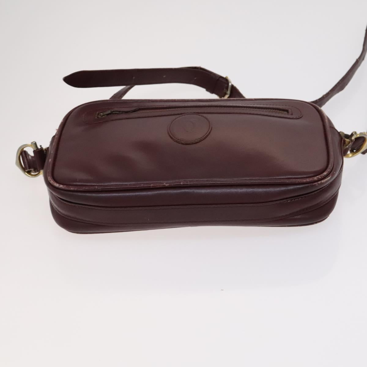CARTIER Shoulder Bag Leather 3Set Red